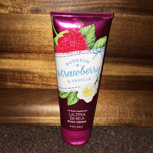 Bath & Body Works Other - NWT BBW Bourbon strawberry & vanilla Lotion